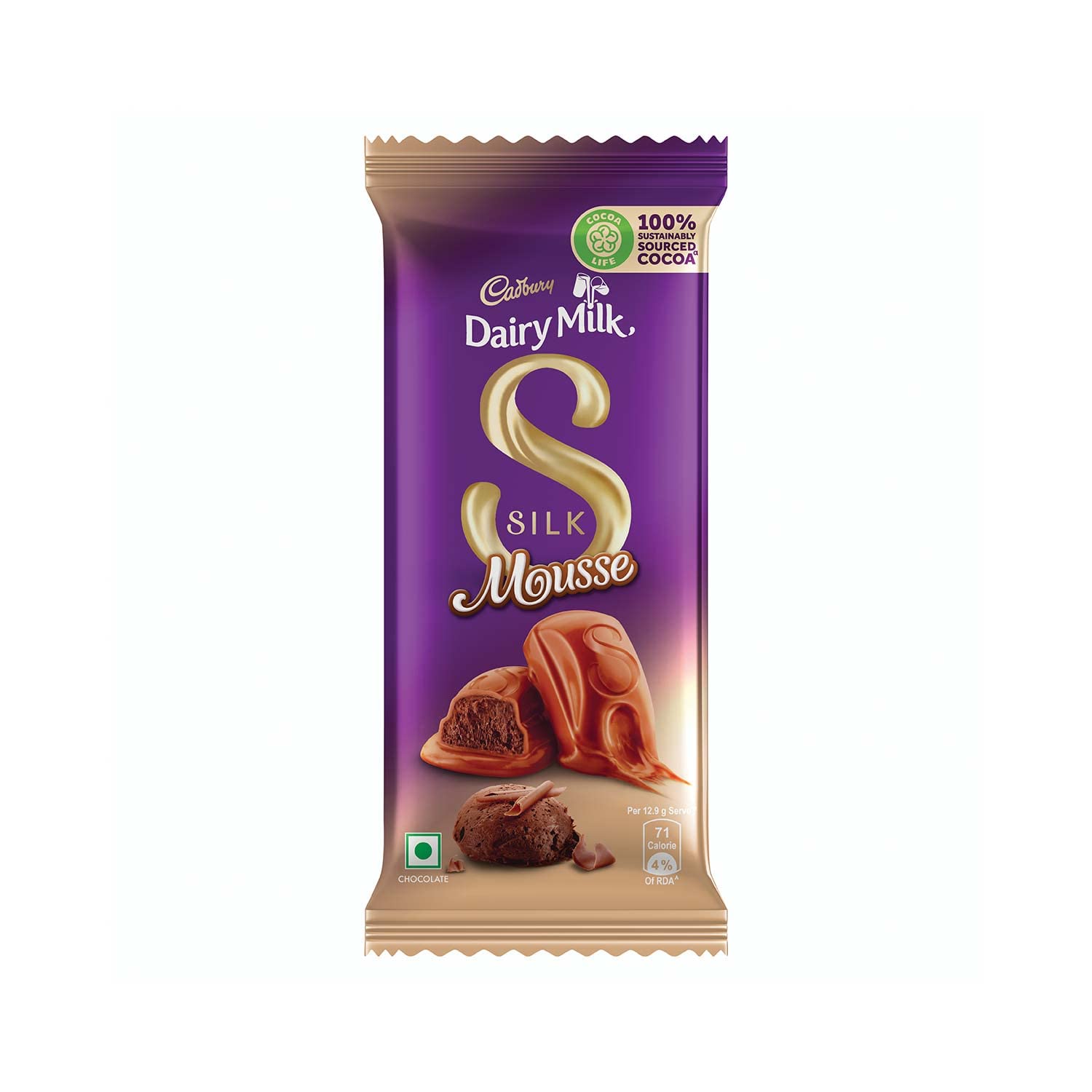 CADBUARY SILK MOSSE CHOCLATE 116G